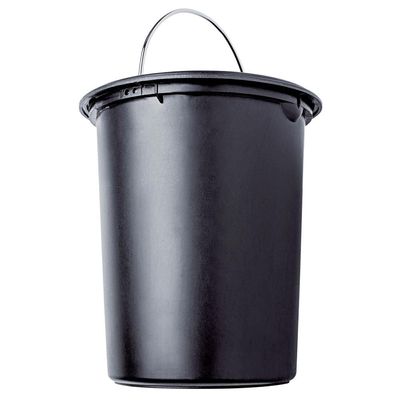 Lixeira com Pedal LIX2317-PT em Inox e PP 3L Euro Home Inox com Preto