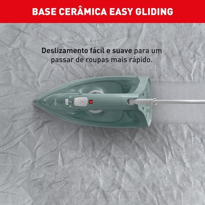 Ferro de Passar a Vapor FECP Ecogliss Protect Desligamento Automático Arno Verde / 220V