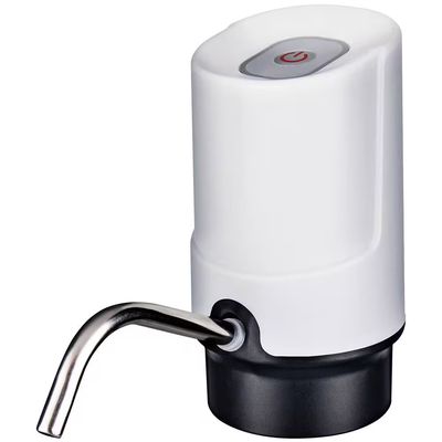 Bomba Elétrica para Galão de Água Branca Encaixe Universal com Cabo USB e Mangueira de Silicone Euro Branco