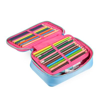 Estojo Escolar Feminino Stitch Star Azul U / Azul