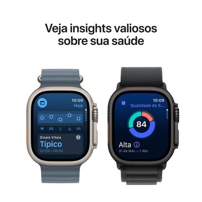 Apple Watch Ultra 3 GPS+ Cellular 49mm Pulseira Loop Alpina M Cinza / Bivolt