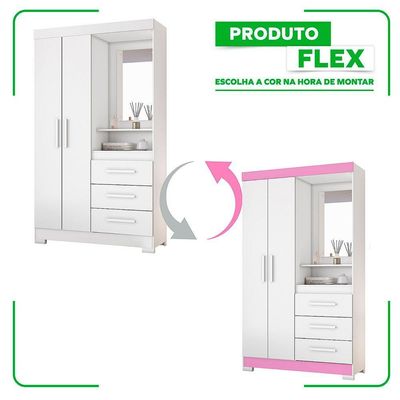 Guarda-roupa 2 Portas Nt 5170 Rosa - Notável