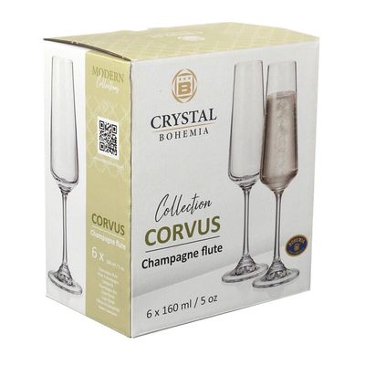 Taça Champanhe Corvus 160ml 6 peças Hauskraft n/a