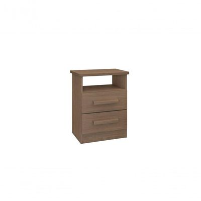 Mesa De Cabeceira Firenze 2 Gavetas Com Nicho - D Doro Castanho