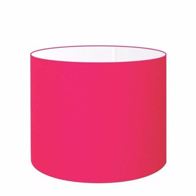 Cúpula Abajur Cilíndrica Cp-7019 ø40x30cm Rosa Bebê