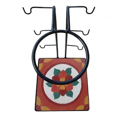 Suporte Coador Café Mancebo Filtro Ferro E Ladrilho Rústico Ladrilho F2