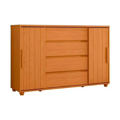 Cômoda Gaveteiro Organizador 4 Gavetas Vivace Cinamomo