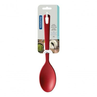 Colher Tramontina Reta Ability 28,5cm Em Nylon Vermelha