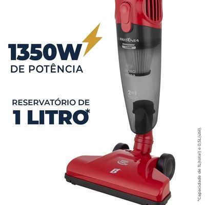 Aspirador De Pó Vertical Britânia 2 Em 1 220V
