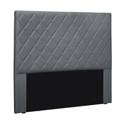 Cabeceira Decorativa Queen Size 1,60M Baelon Veludo Cinza - Gran Belo