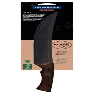 Faca Butcher/Carne 10' Churrasco Black Tramontina