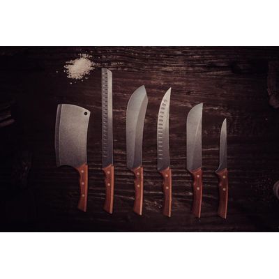 Faca Butcher/Carne 10' Churrasco Black Tramontina