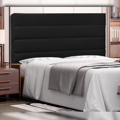 Cabeceira Decorativa King Size 1,95M Guess PU Preto - Gran Belo