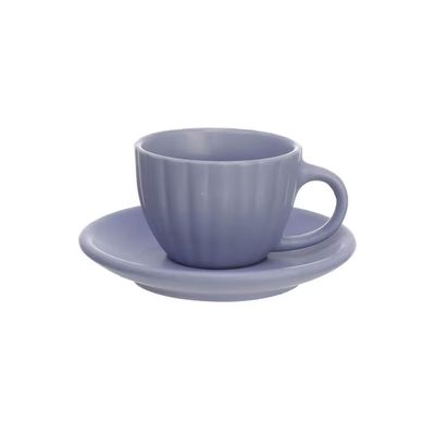 Conjunto de Xícaras para Café Hauskraft Bella em Cerâmica 90 ml Azul 6 Peças n/a
