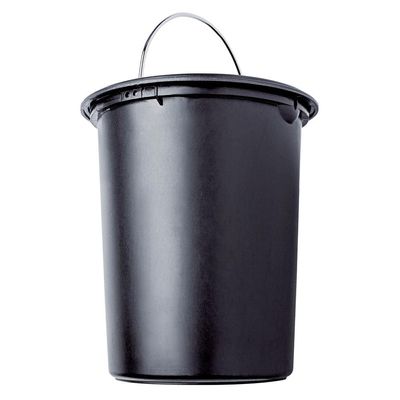 Lixeira com Pedal LIX2317-VM em Inox e PP 3L Euro Home Preto com Inox