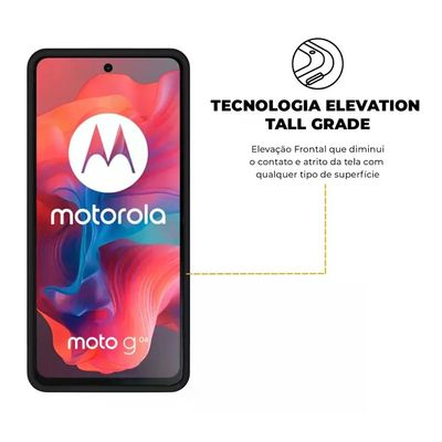 Kit Capa Silicon Veloz e Película Hydrogel HD para Motorola Moto G04 - Gshield