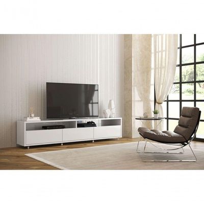 Rack Bancada Para Tv Aspen 2.2 Branco - Moveisaqui