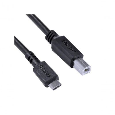 Cabo Para Impressora Usb Tipo C Para Usb B 2.0 1 Metro Preto - Pucbp-1