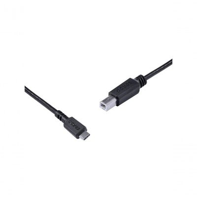Cabo Para Impressora Usb Tipo C Para Usb B 2.0 1 Metro Preto - Pucbp-1