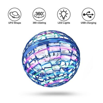 Bola Spinner Voadora Led Divertido Colorido Azul