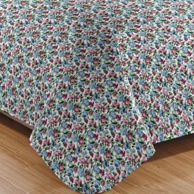 Kit Cobre Leito Colcha Mix King Estampado Dupla Face Floral 3 Peças - Clarisse
