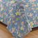 Kit Cobre Leito Colcha Mix King Estampado Dupla Face Floral 3 Peças - Leona