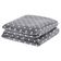 Cobertor Meggy Poá Casal Mantinha Flannel Bolinhas - Cinza
