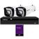 Kit 2 Câmeras IP Vipc 1230B Intelbras NVD 1404P HD 1TB Purple