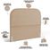 Cabeceira Cama Box King 195cm Orgânica Lanna W01 Linho Bege Escuro - Lyam Decor