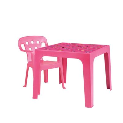 Mesinha Mor Estampada Kids Rosa
