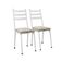 Conjunto com 2 Cadeiras New Revestimento Sintético Cedro e Branco
