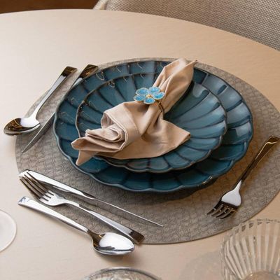 Faqueiro Berna 48 Peças Inox Wolff Jogo Talheres Mesa Posta Elegante Garfos Facas Colheres