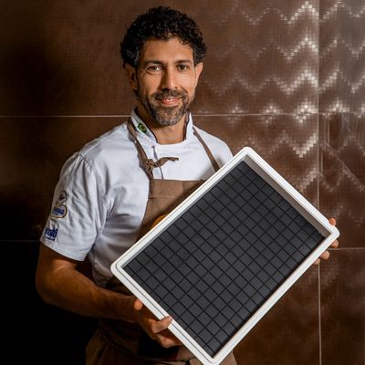 Forma para Dadinho de Tapioca 35MM Mármore em Silicone Preto