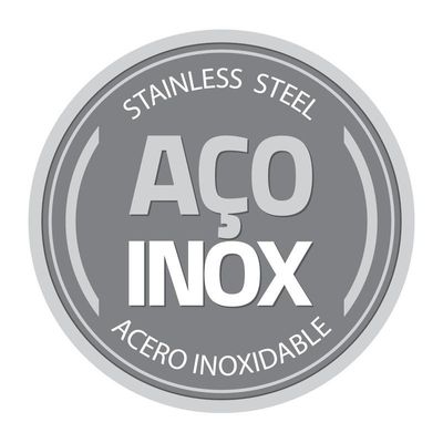 Pote Redondo Aço Inox Sem Tampa 20 cm 2,2 L Tramontina