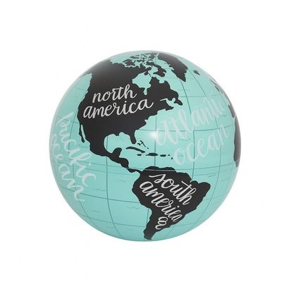 Globo Terrestre Verde Vintage Decorativo Mapa Mundi Luminaria Iluminacao Led Movimento Automatico Escritorio