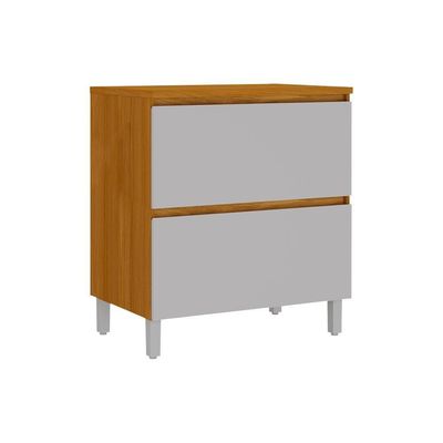 Balcão De Cozinha Itatiaia 80cm Em Madeira MDF Cinamomo-fendi Lumina
