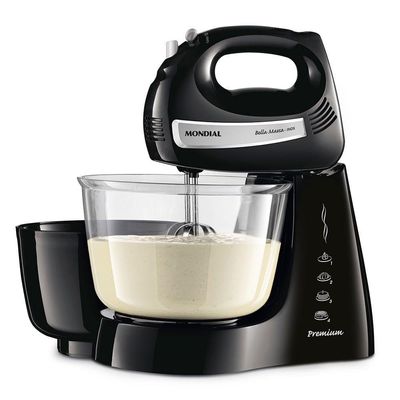 Batedeira Mondial Bella Massa B-23 Np Batedeira-220v-preto/inox 220V