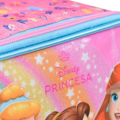 Lancheira Térmica Infantil Feminina Princesas Rosa U / Rosa