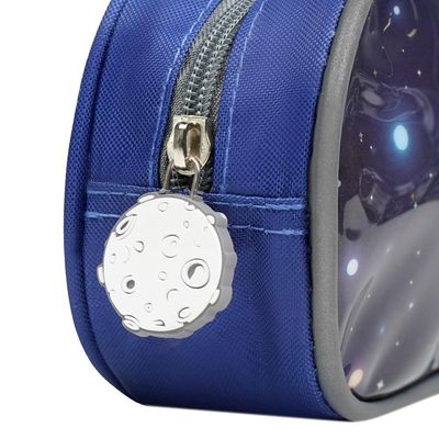 Estojo Escolar Maculino Foguete Nasa Azul Escuro U / Azul escuro