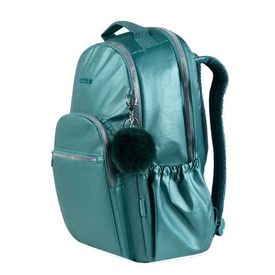Mochila Feminina Perolada 23J Verde Escuro U / Verde