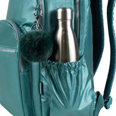 Mochila Feminina Perolada 23J Verde Escuro U / Verde