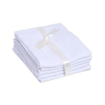 Fralda Bebê Papi Luxo Branca 70 x 70Cm Com 05 Pçs