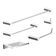 Kit Acessórios Para Banheiro Alto Brilho 5 Peças Grego Metal 2180or