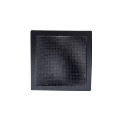 Arandela Quadrada Plastica 6polegadas Difusor 30rms 8r Preto