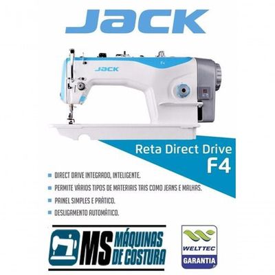 Máquina De Costura Reta Semi Eletrônica, F4-jack 110v 110V
