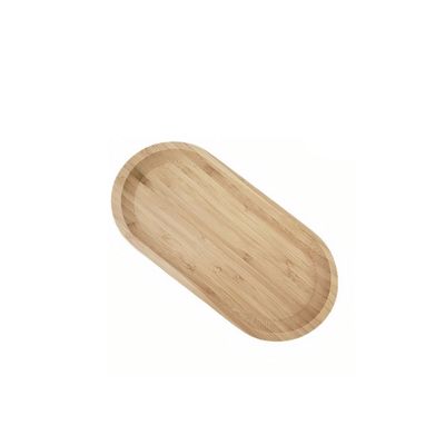 Bandeja de Bambu Prato Oval Petisqueira Servir Decorar 4un