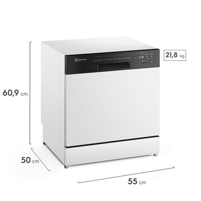 Lava-Louça Electrolux 8 Serviços Branca com Programa Lava & Seca 50 min (LB08E) 127V
