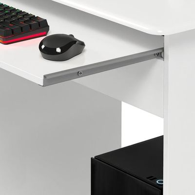 Mesa De Computador Pratica Com Gaveta Branco