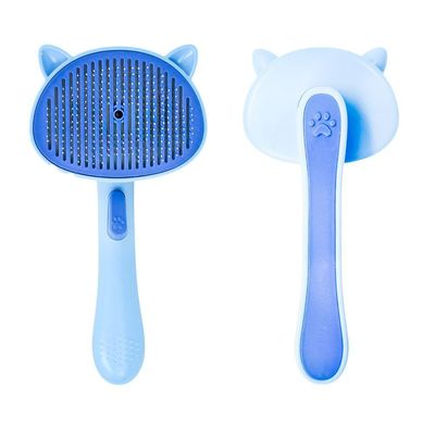Tira Pelos Pet Rasqueadeira Removedor Animais Gato Cachorro Azul
