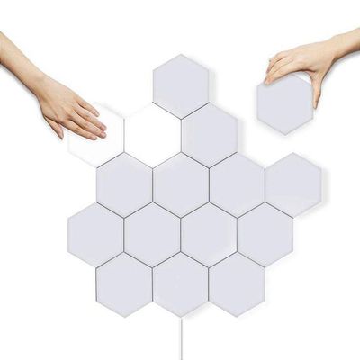 Lampada Luminaria Quantica 5 Led Hexagonal Touch Modular
